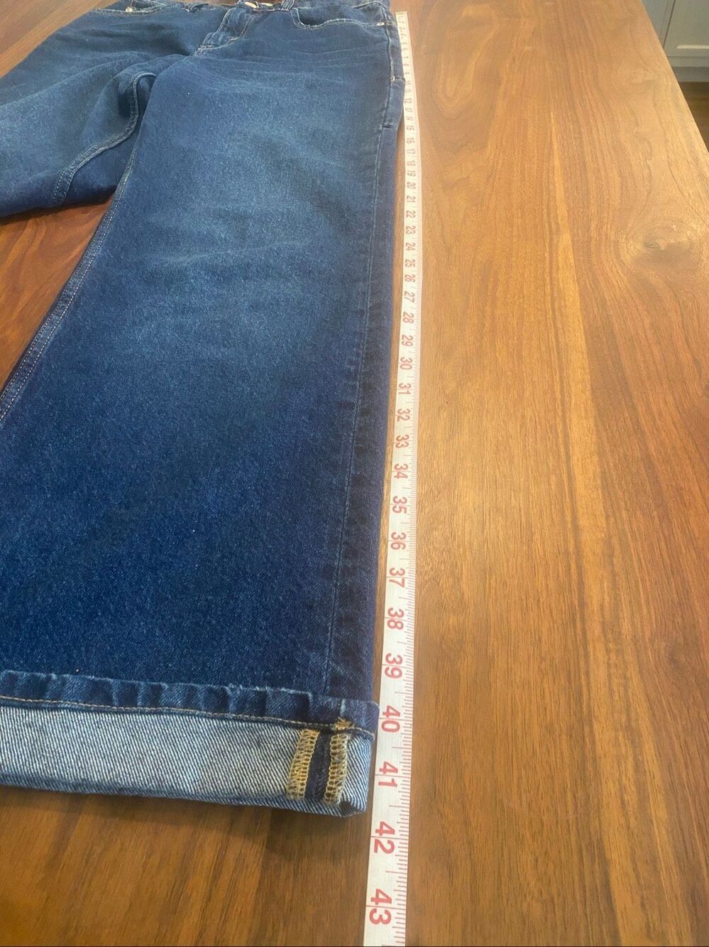 Free People We The Free Women's Blue Tinsley Baggy High Rise Straight Jeans 28 - Picture 4 of 10